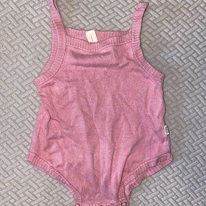 Two NUI Organics sleeveless cotton onesies